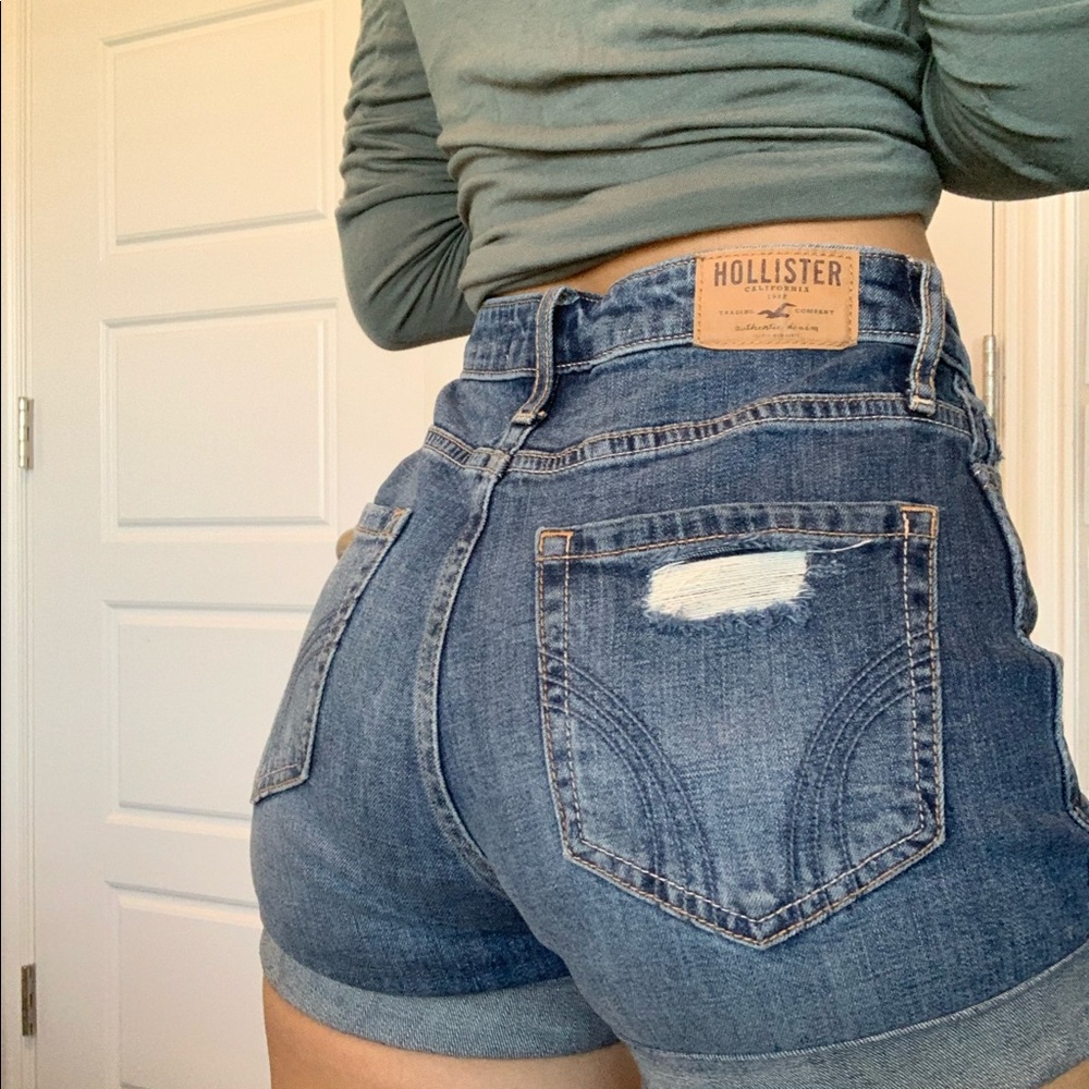 High rise shorts